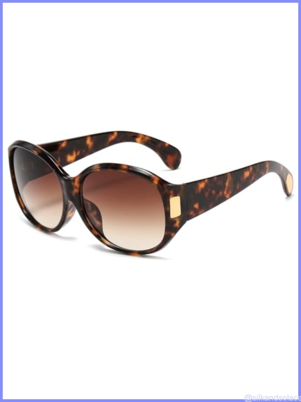 Oversized Retro Wrap Around Sunglasses UV400 Protection Gradient Lenses